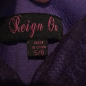 Purple off left side of shoulder Prom Dress